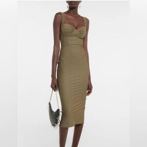 Alex Perry Strapless Tan Dress